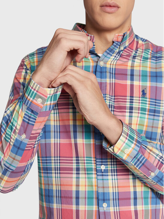 Polo Ralph Lauren Polo Ralph Lauren Πουκάμισο 710886728 Έγχρωμο Slim Fit