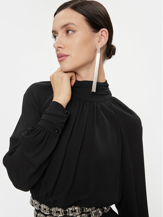 Elisabetta Franchi Elisabetta Franchi Bluzka CA-011-37E2-V380 Czarny Regular Fit