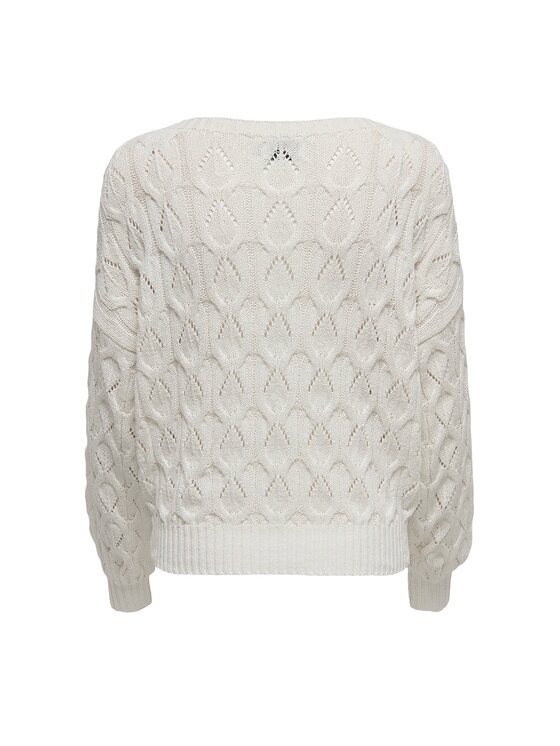 ONLY ONLY Maglione 15222853-PUM Bianco Regular Fit