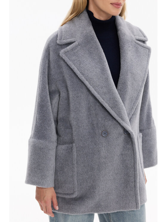Deni Cler Milano Deni Cler Milano Kurtka przejściowa W-DC-9063-F5-A3-82-1 Szary Oversize