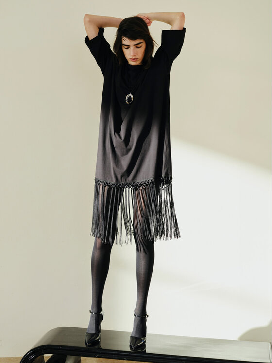 Vila Vila Rochie de zi Kata 14101459 Negru Oversize