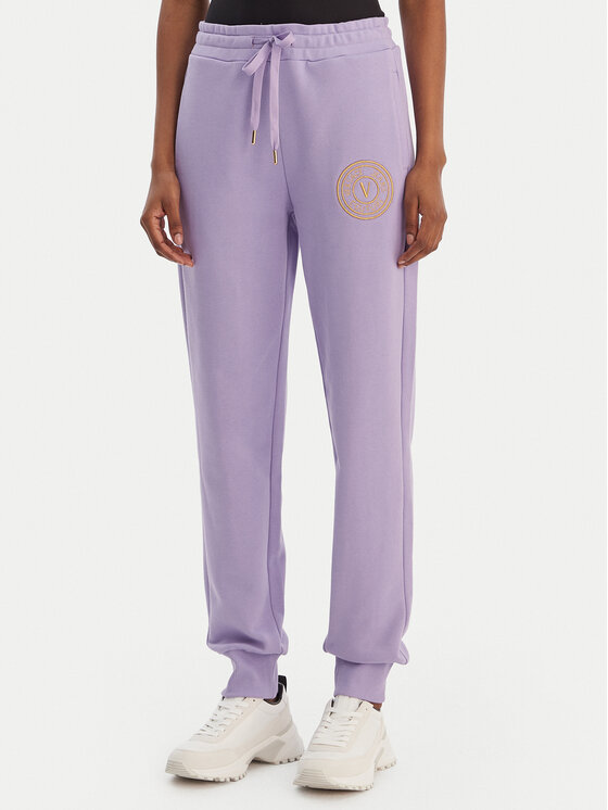 Versace Jeans Couture Pantaloni trening 80HAAT02 CF01T Violet Regular Fit