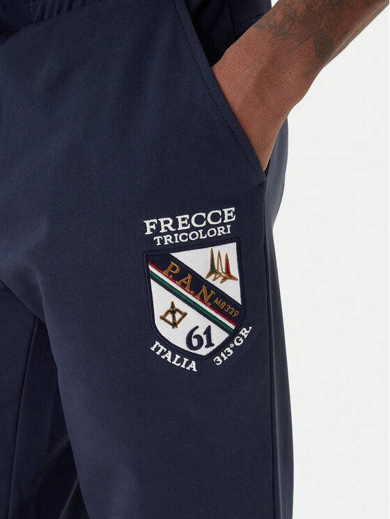 Aeronautica Militare Aeronautica Militare Teplákové nohavice 261PF1021UF00674 Tmavomodrá Regular Fit