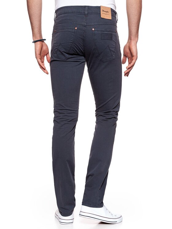 Wrangler Wrangler Spodnie materiałowe LARSTON Niebieski Slim Fit