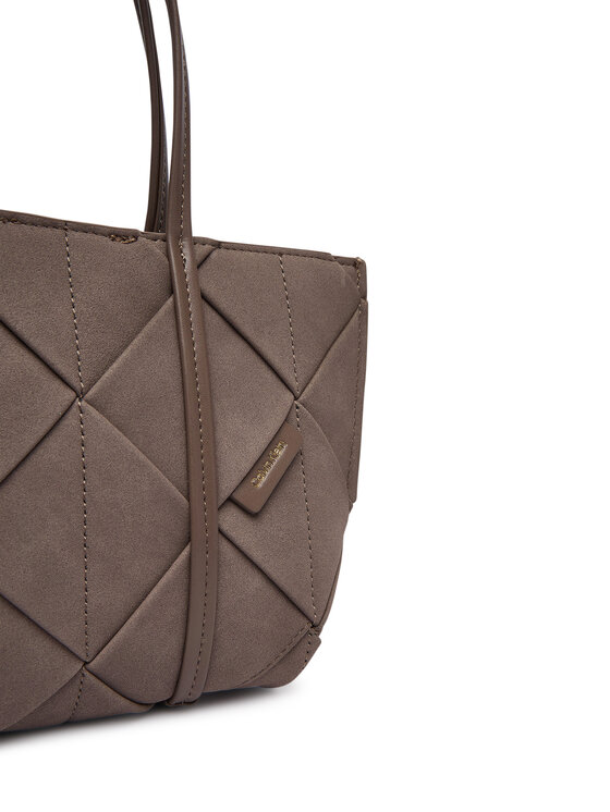 Calvin Klein Calvin Klein Torebka Woven Sueded Mini Tote Crossbody LV04F3696G Brązowy