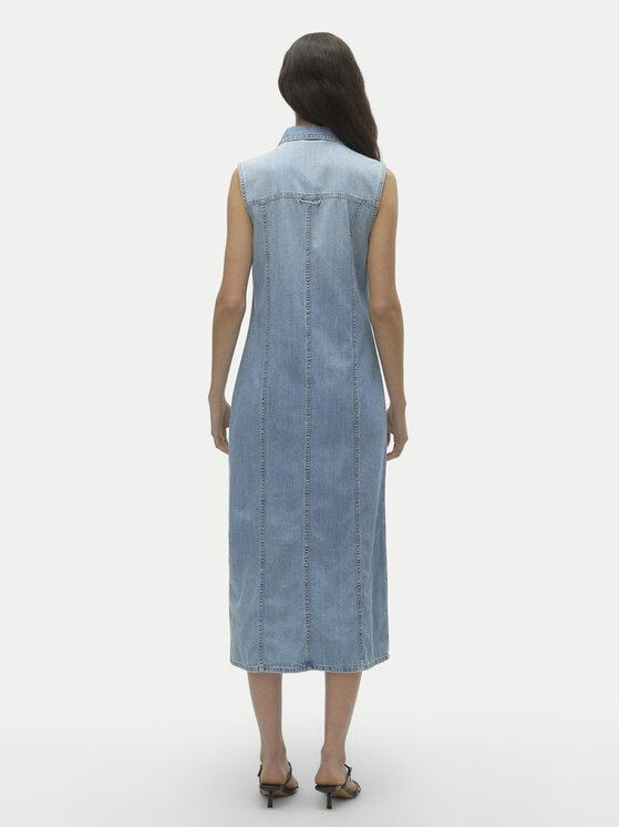 Vero Moda Vero Moda Džínsové šaty Zadie 10309673 Modrá Regular Fit