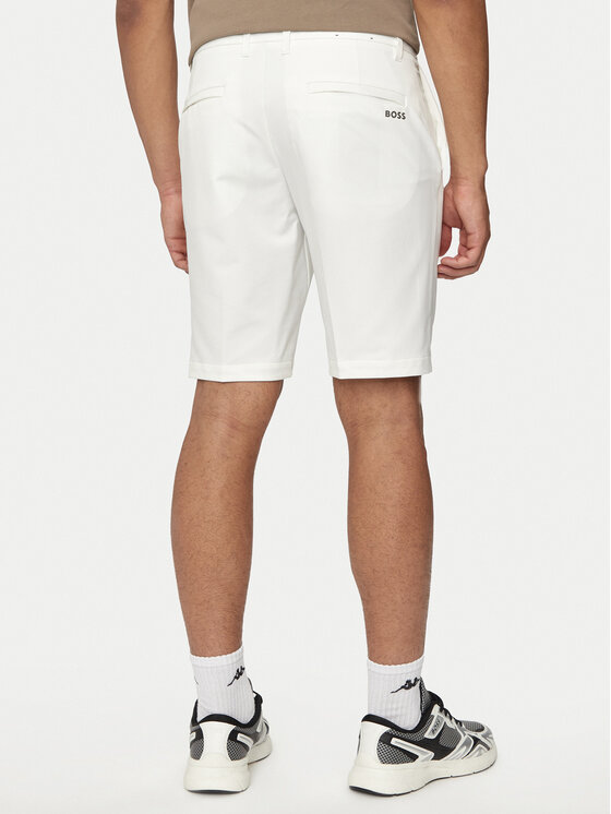 BOSS Boss Šortky z materiálu S_Commuter 50504392 Bílá Slim Fit