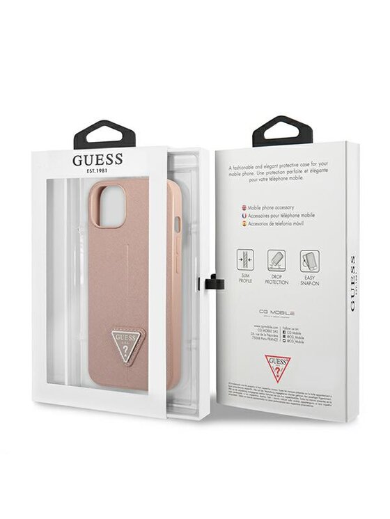 Guess Guess Etui na telefon iPhone 13 Mini Różowy