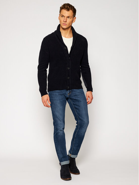 Pierre Cardin Pierre Cardin Kardigan 55768/000/2545 Tmavomodrá Modern Fit
