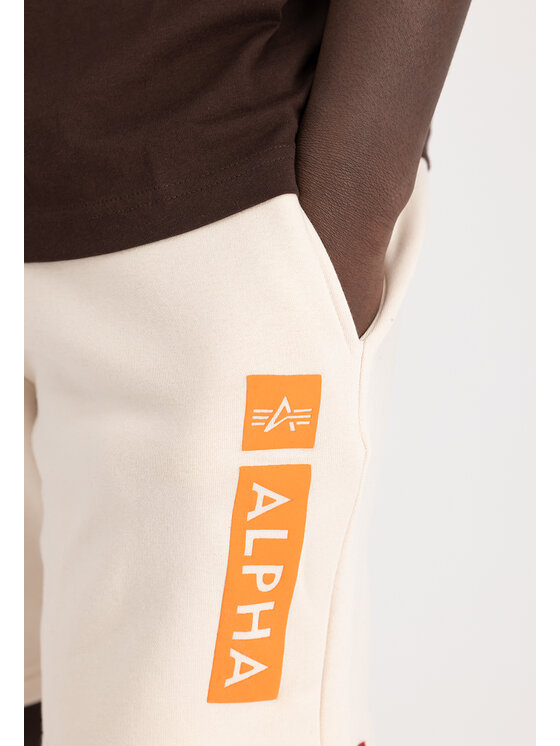 Alpha Industries Alpha Industries Bavlnené šortky AI.146365-578-S Écru Regular Fit