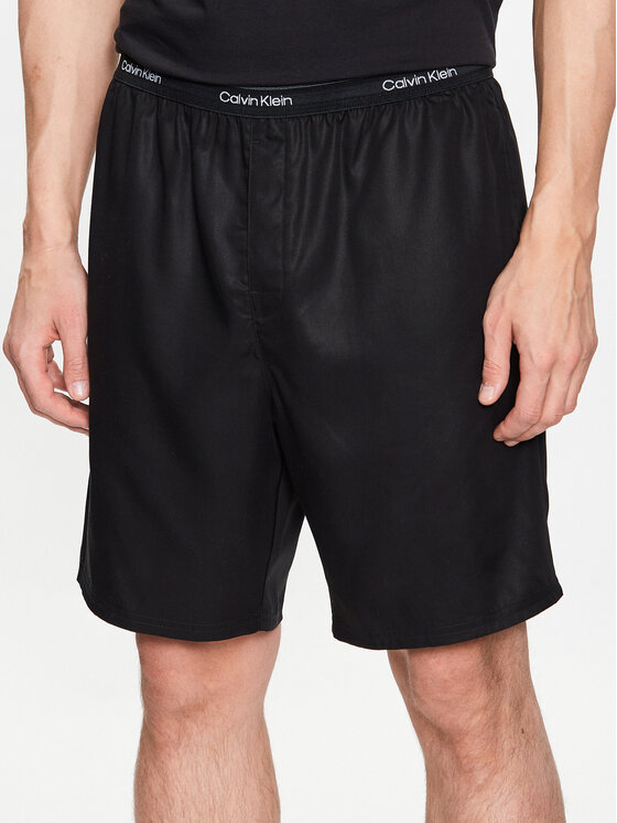 Calvin Klein Underwear Пижамени шорти 000NM1821E Черен Regular Fit