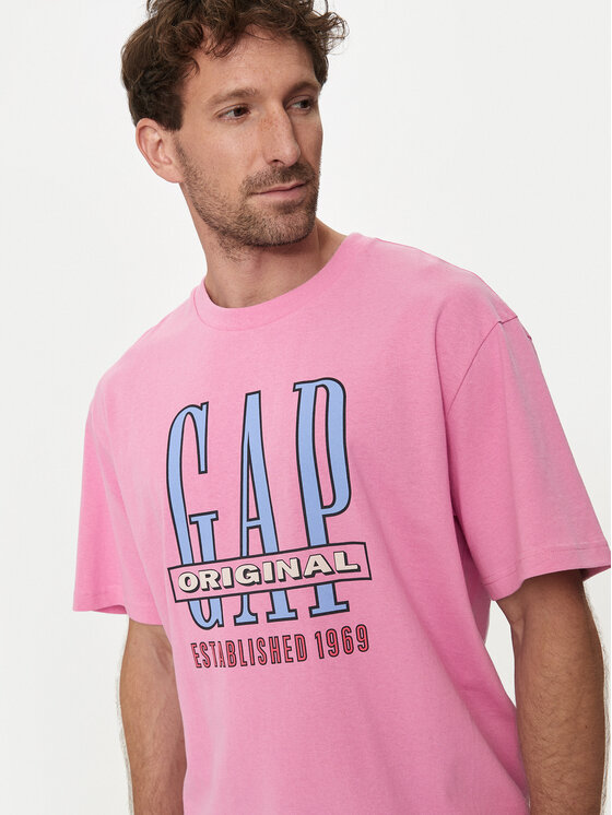 Gap Gap T-shirt 664006-05 Ružičasta Regular Fit