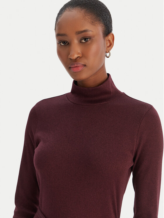 Vero Moda Vero Moda Úpletové šaty Louisa 10336207 Bordová Loose Fit