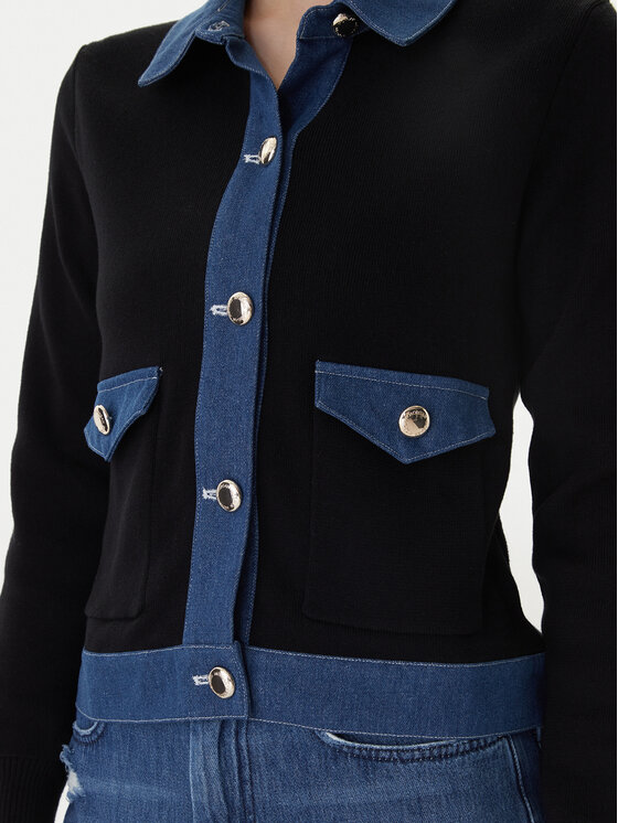 Morgan Morgan Cardigan 251-MNAKI Nero Regular Fit