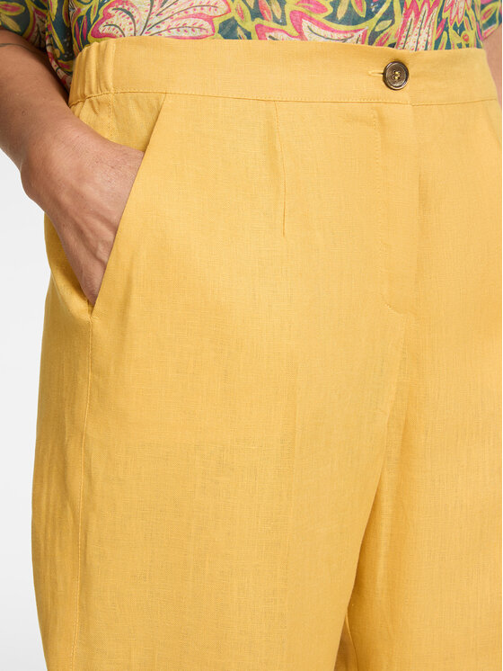 Elena Mirò Elena Mirò Pantaloni di tessuto P007P000494N018 Giallo Regular Fit