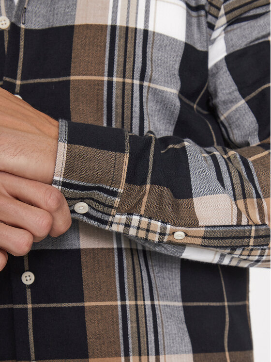 Lindbergh Lindbergh Πουκάμισο 30-203482 Μπεζ Slim Fit