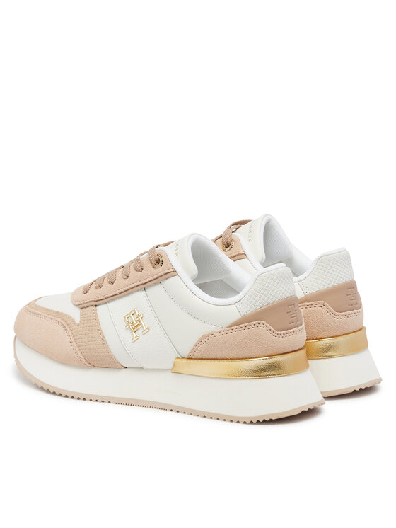 Tommy Hilfiger Tommy Hilfiger Sneakersy Th Fashion Runner FW0FW08475 Beżowy