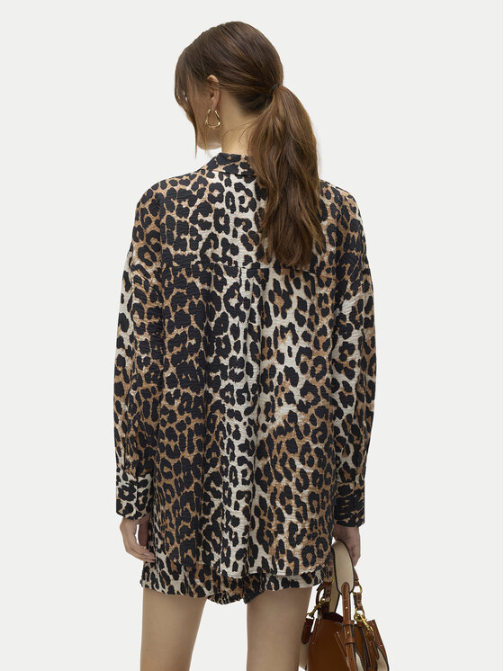 Vero Moda Vero Moda Srajca Josie 10315150 Rjava Oversize