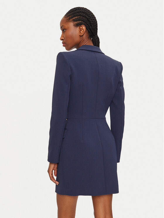Elisabetta Franchi Elisabetta Franchi Коктейлна рокля AB-657-46E3-V650 Тъмносин Regular Fit