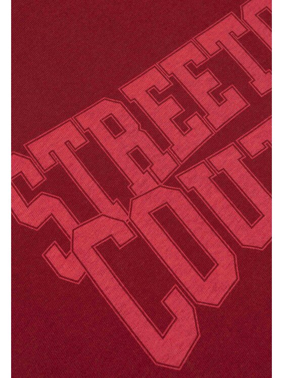 PROSTO. PROSTO. T-Shirt Street Couture Czerwony Oversize