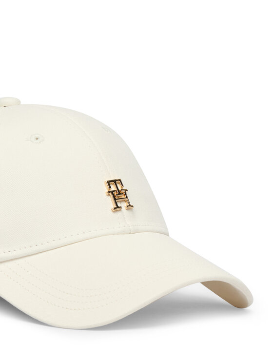 Tommy Hilfiger Tommy Hilfiger Czapka z daszkiem Th Elevated Chic Cap AW0AW17631 Biały