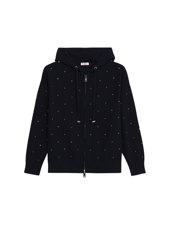 Oltre Oltre Cardigan M283J005017N034 Blu Regular Fit