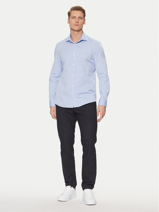 Marc O'Polo Marc O'Polo Košile B21750442256 Světle modrá Regular Fit