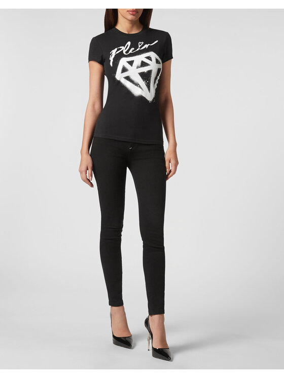 PHILIPP PLEIN PHILIPP PLEIN Tričko 2315 Čierna Regular Fit