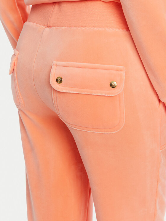 Juicy Couture Juicy Couture Spodnie dresowe Layla JCSEBJ001 Pomarańczowy Flared Leg