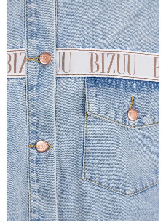BIZUU BIZUU Kurtka jeansowa PASSA Niebieski Standard Fit