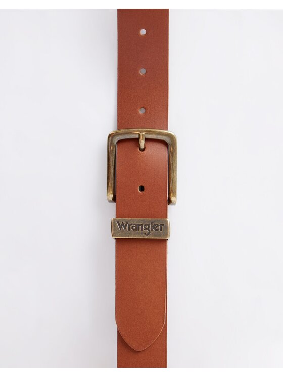 Wrangler Wrangler Pasek Męski METAL LOOP Brązowy