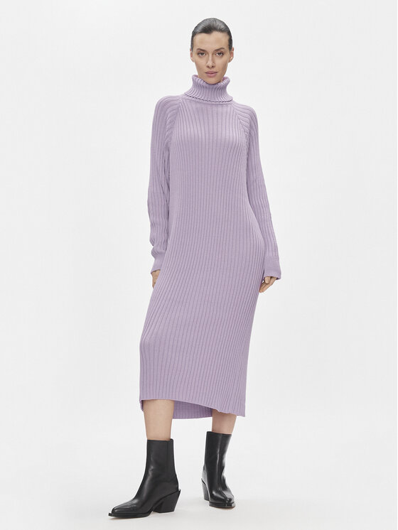 YAS Rochie tricotată Mavi 26028660 Violet Regular Fit