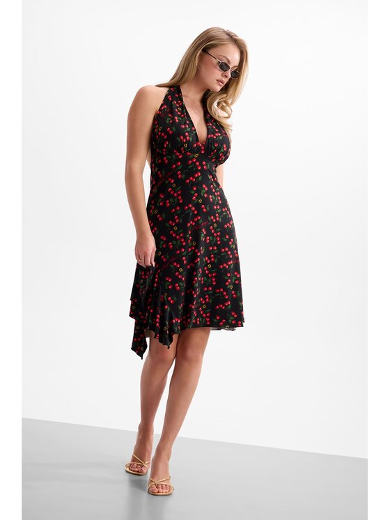 Guess Guess Φόρεμα καθημερινό 182719 Μαύρο Classic Fit