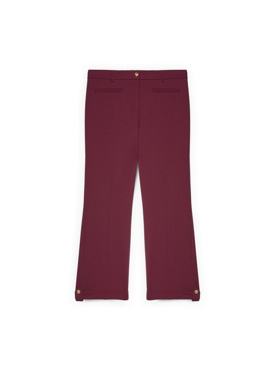 Fiorella Rubino Fiorella Rubino Pantaloni di tessuto P056L002441N036 Bordeaux Slim Fit