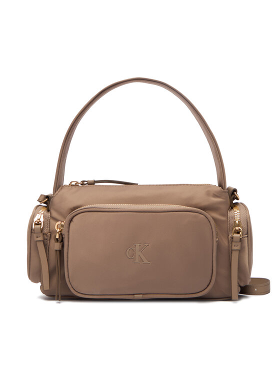Calvin Klein Calvin Klein Kabelka Pocket Nylon Bag W/Strap LV04F3132G Béžová