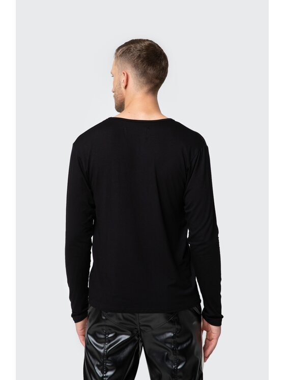 Pilawski Pilawski Longsleeve longsleeve Czarny Slim Fit