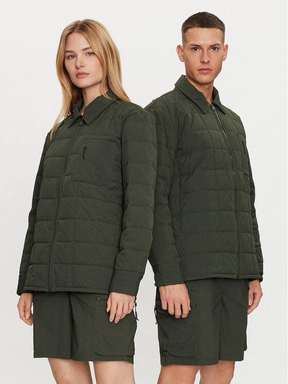 Rains Camicia Giron Liner Overshirt T1 19420 Verde Regular Fit, taglia : XL