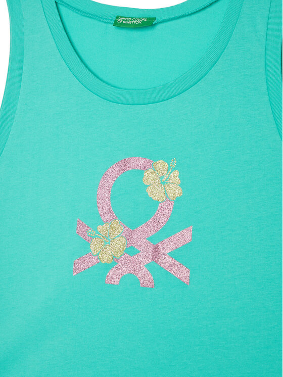 United Colors Of Benetton United Colors Of Benetton Felső 3I1XCH01Z Zöld Relaxed Fit