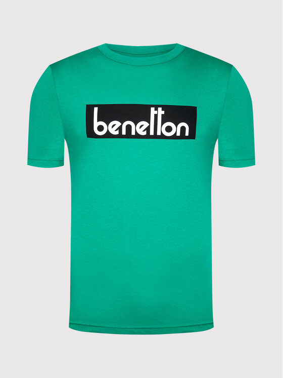 United Colors Of Benetton United Colors Of Benetton Póló 3096J17H6 Zöld Regular Fit