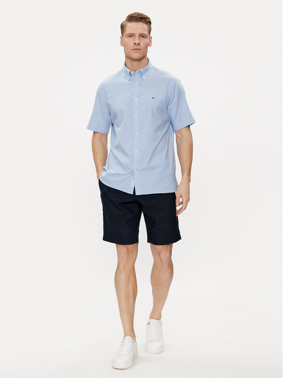 Tommy Hilfiger Tommy Hilfiger Koszula 1985 MW0MW33810 Niebieski Slim Fit