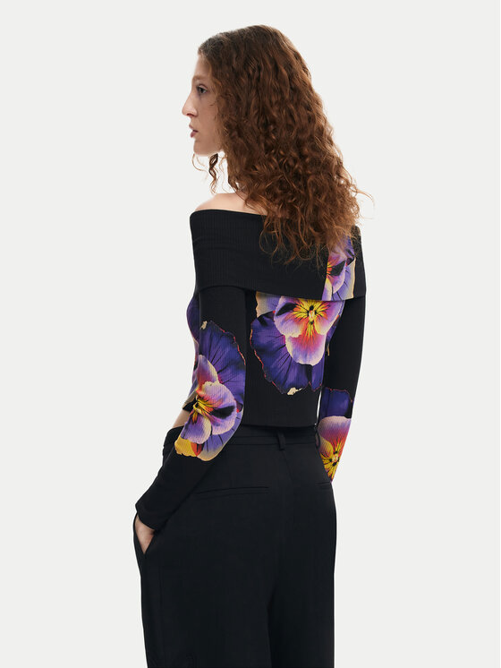 Desigual Desigual Palaidinė Pansee Lacroix 24WWTK92 Juoda Slim Fit