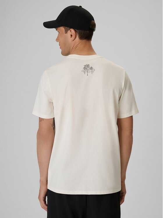 4F 4F T-shirt 4FRSS26TTSHM4298-11S Bianco Regular Fit