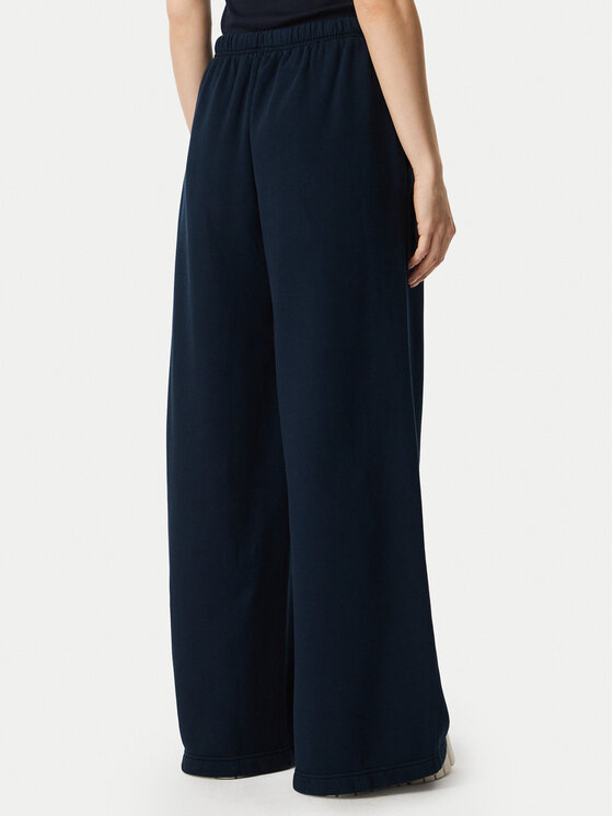 Tommy Jeans Tommy Jeans Teplákové kalhoty Script DW0DW23398 Tmavomodrá Wide Leg