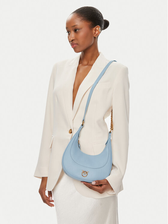 PINKO PINKO Soma Brioche Hobo Mini . PE 24 PLTT 101433 A0QO Gaiši zils