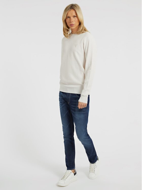 Guess Guess Sweter 146117 Beżowy Classic Fit