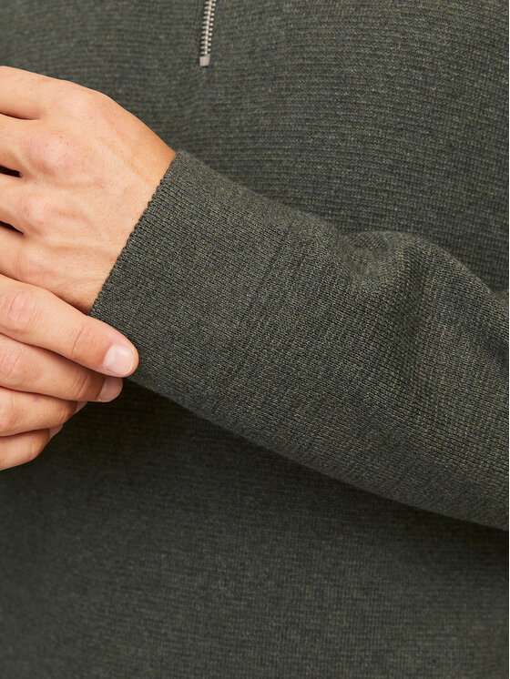 Jack & Jones Jack & Jones Sweter Milano 12259664 Szary Relaxed Fit
