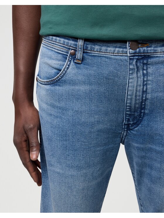 Wrangler Wrangler Jeansy Larston Niebieski Slim Leg