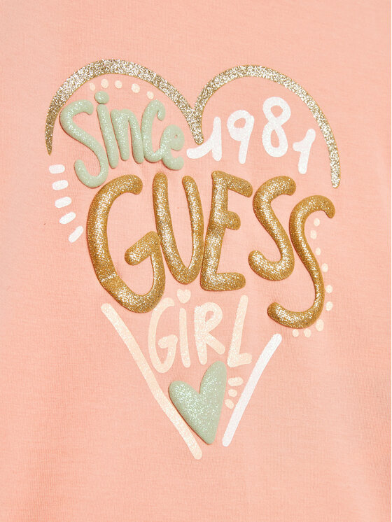 Guess Guess T-Shirt A3GI01 K6YW1 Ροζ Regular Fit