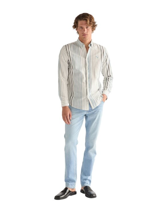 Wrangler Wrangler Koszula 112378098 Beżowy Regular Fit