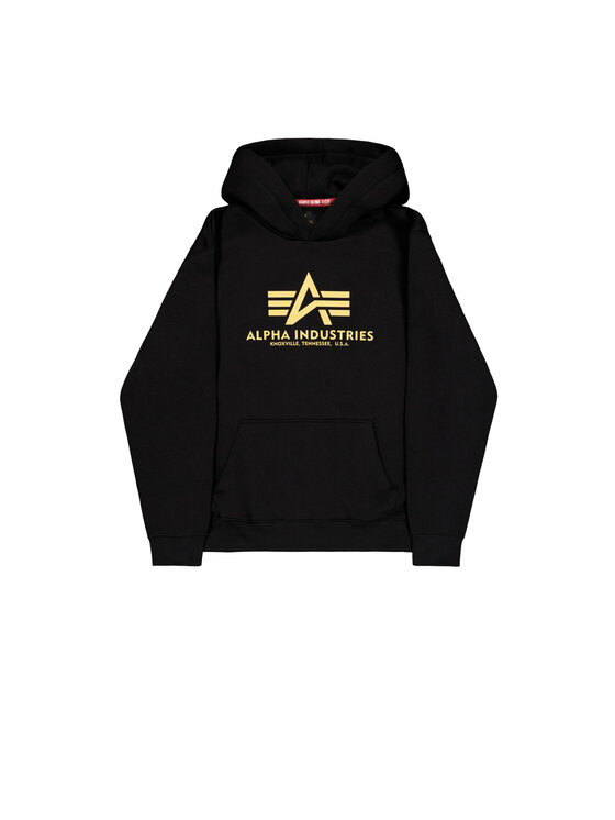 Alpha Industries Alpha Industries Mikina Basic Carbon Hoodie Dvojfarebné zlato Regular Fit